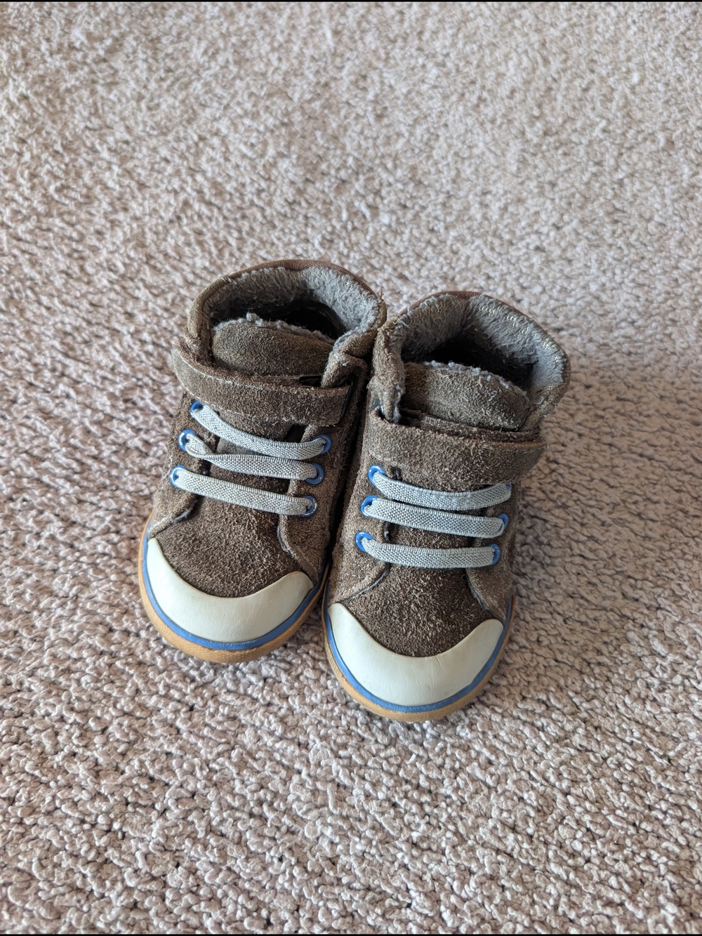 Brown Suede High Top Sneakers